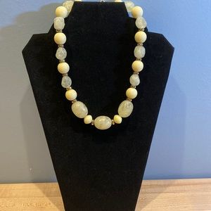 Vintage SOFT SPRING YELLOW BEADS Marked Arthur David